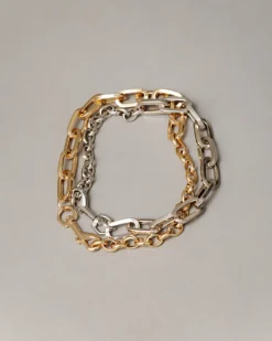 Collana girocollo trama catena combinata – ECL2147