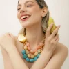 Collana in acciaio con pietre – ECL2060