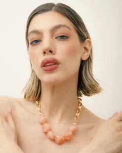 Collana in acciaio con pietre – ECL2060