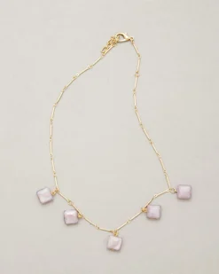 Collana in acciaio con pietre in resina – ECL2052