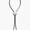 Collana in cuoio con ciondolo big- 1714