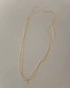 Collana lunga bicolor sottile – ECL2109