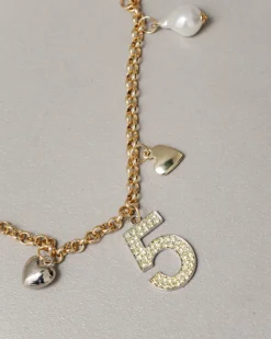 Collana lunga con pendenti oro – ECL2122