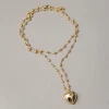 Collana lunga con pepite e cuore – ECL2129