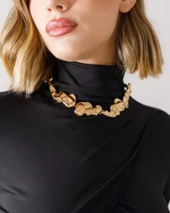 Collana martellata girocollo – ECN778