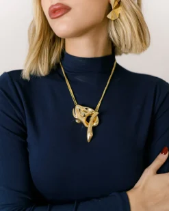 Collana multifilo con pendente big – N1031