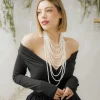 Collana multifilo con perle – N408