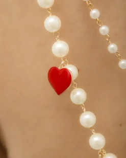 Collana multistrato con perle e pendenti – ECL2166
