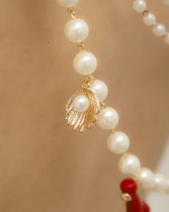Collana multistrato con perle e pendenti – ECL2166