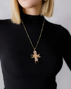 Collana sottile con croce big – EC192610