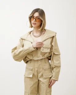 Coord set utility con pantaloni cargo – 8069