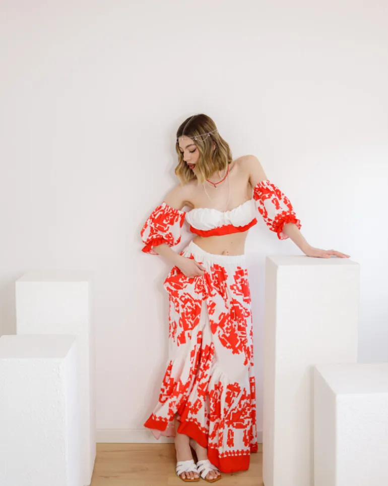 Coord-set con gonna lunga – 61051