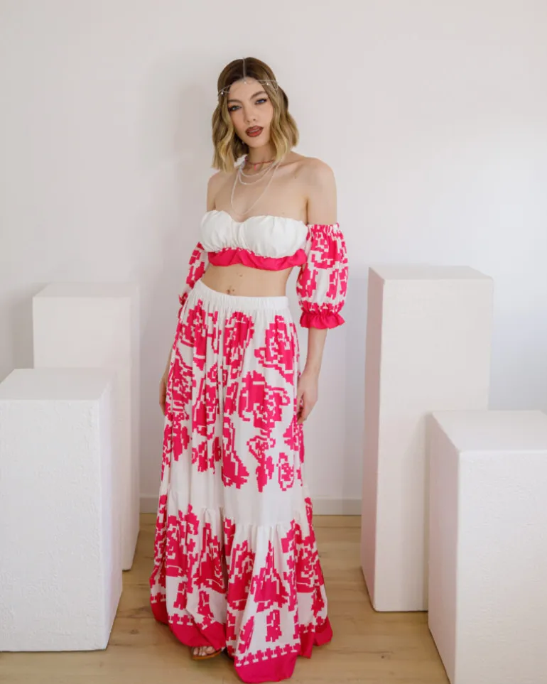 Coord-set con gonna lunga – 61051