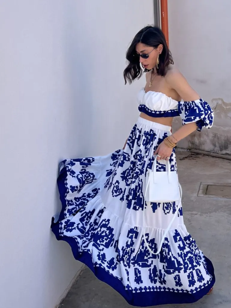 Coord-set con gonna lunga – 61051
