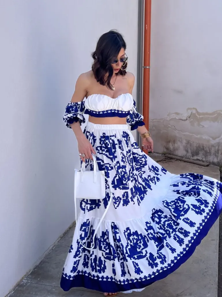 Coord-set con gonna lunga – 61051