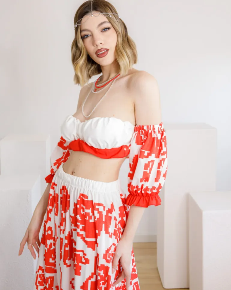 Coord-set con gonna lunga – 61051