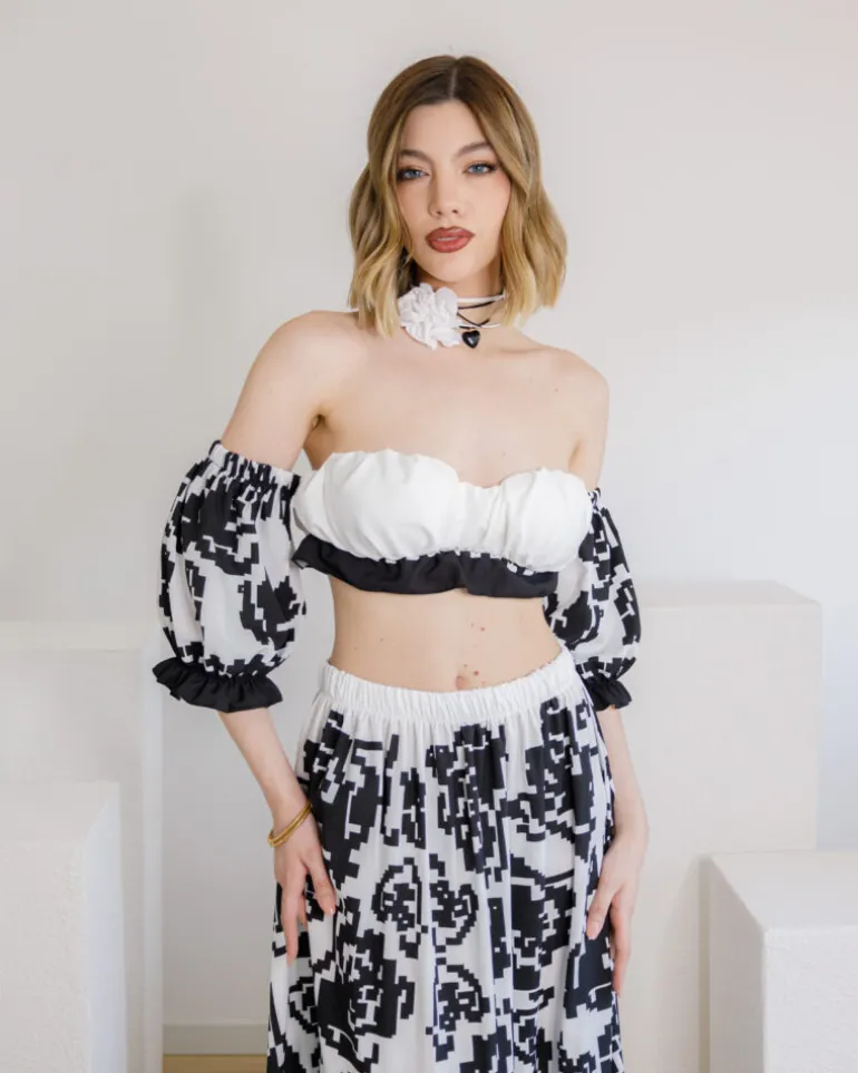 Coord-set con gonna lunga – 61051