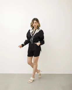 Coord-set in cotone con shorts – CHB8090