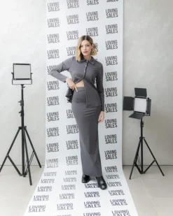 Coord-set in lycra con longuette – 8529