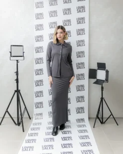 Coord-set in lycra con longuette – 8529