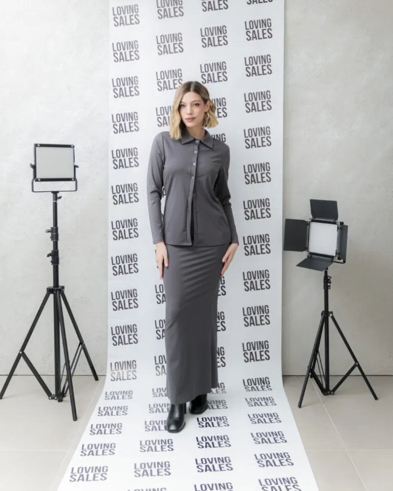 Coord-set in lycra con longuette – 8529