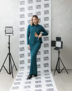 Coord-set in lycra con longuette – 8529