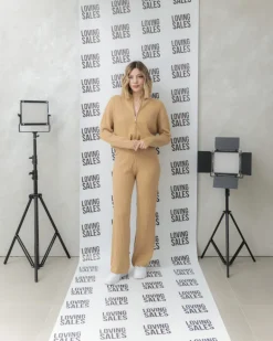 Coord-set in maglia con zip – G112
