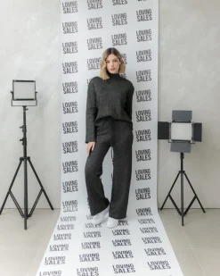 Coord-set in maglia lurex – G116