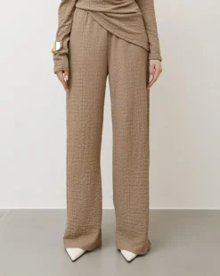 Coord-set in texture con pantaloni palazzo – 9778