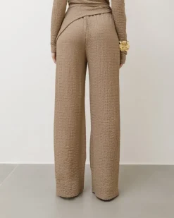 Coord-set in texture con pantaloni palazzo – 9778