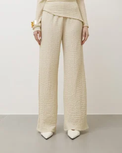 Coord-set in texture con pantaloni palazzo – 9778
