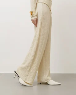 Coord-set in texture con pantaloni palazzo – 9778