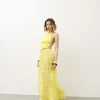 Coord-set in tulle con gonna giallo – 1922