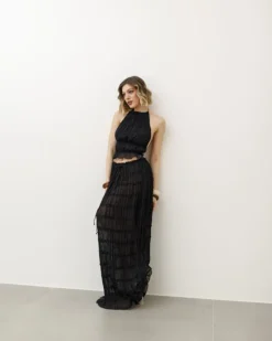 Coord-set in tulle con gonna nero – 1922