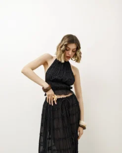 Coord-set in tulle con gonna nero – 1922