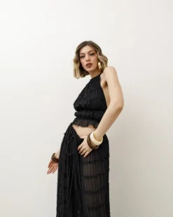 Coord-set in tulle con gonna nero – 1922