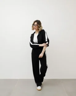 Coord-set jogger con banda nero – 21911