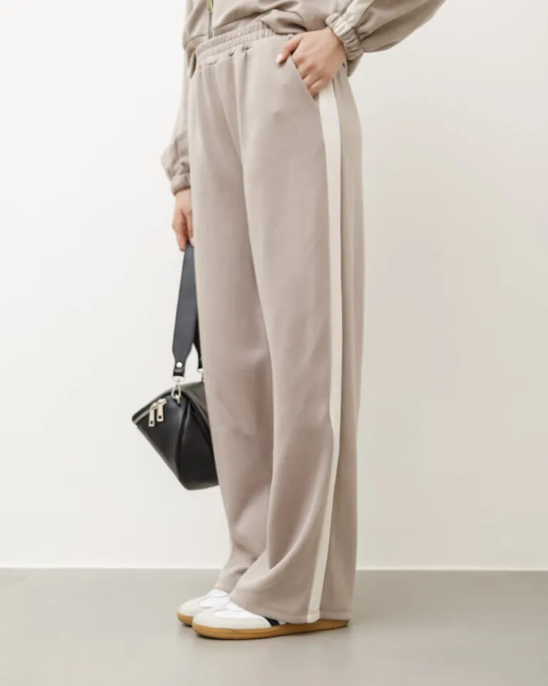 Coord-set jogger con banda tortora – 21911