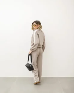Coord-set jogger con banda tortora – 21911