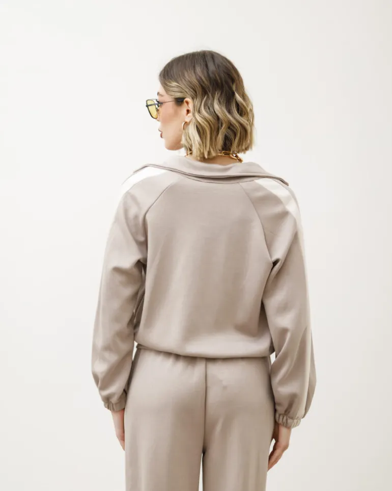 Coord-set jogger con banda tortora – 21911