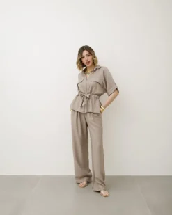 Coord-set morbido con coulisse – 7285