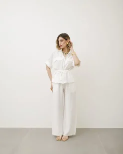 Coord-set morbido con coulisse – 7285