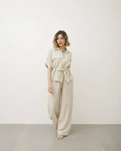 Coord-set morbido con coulisse – 7285