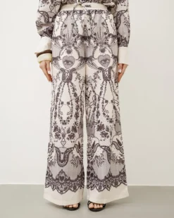 Coord-set stampato in misto lino – EC7917
