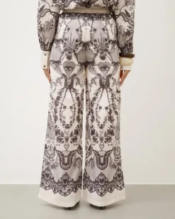 Coord-set stampato in misto lino – EC7917