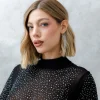 Ear-cuff con strass pendenti – 420-92