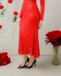 Gonna lunga con paillettes – 7976