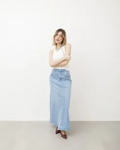 Gonna lunga in denim – 8614