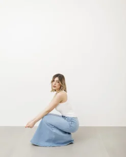 Gonna lunga in denim – 8614