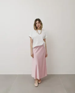 Gonna midi satin – 16606